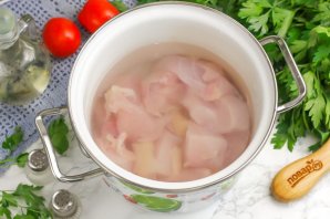 Чечевичный суп с курицей