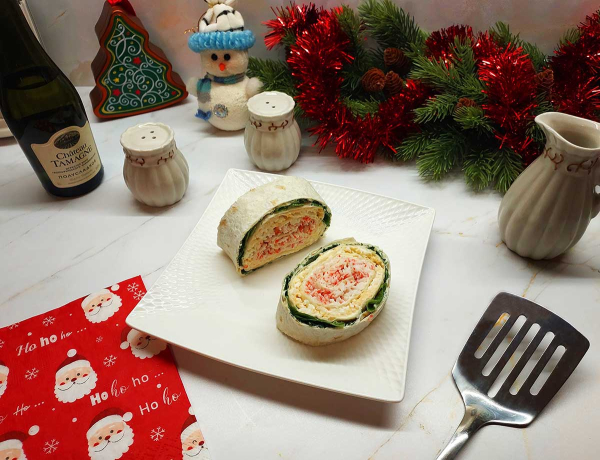 Рулет из лаваша с крабовыми палочками Рулет из лаваша с крабовыми палочками