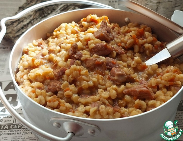Перловая каша с индейкой «Полевая кухня»