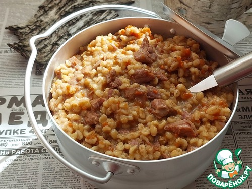 Перловая каша с индейкой "Полевая кухня"