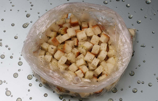 Салат «Цезарь» с креветками